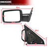 Spec-D Tuning Dodge Ram Left Towing Mirror Power Heated- Chrome 13-19 RMV-RAM13CHP-FS-L